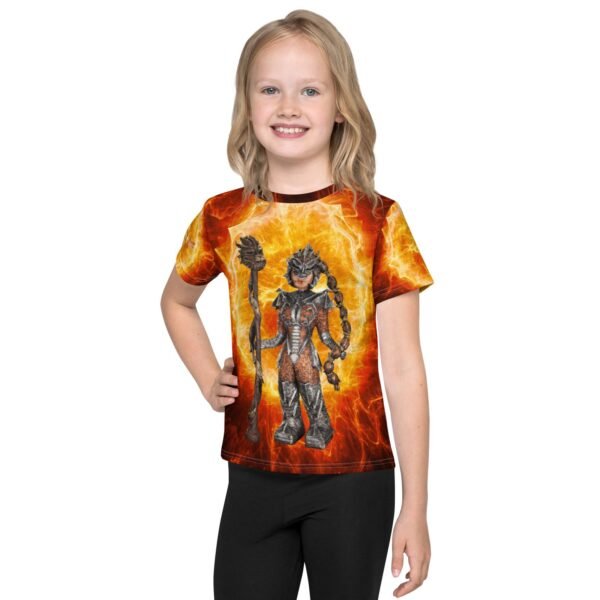 Lady O All Over Print Kids crew neck t-shirt