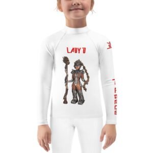 Lady O Kids Rash Guard - White