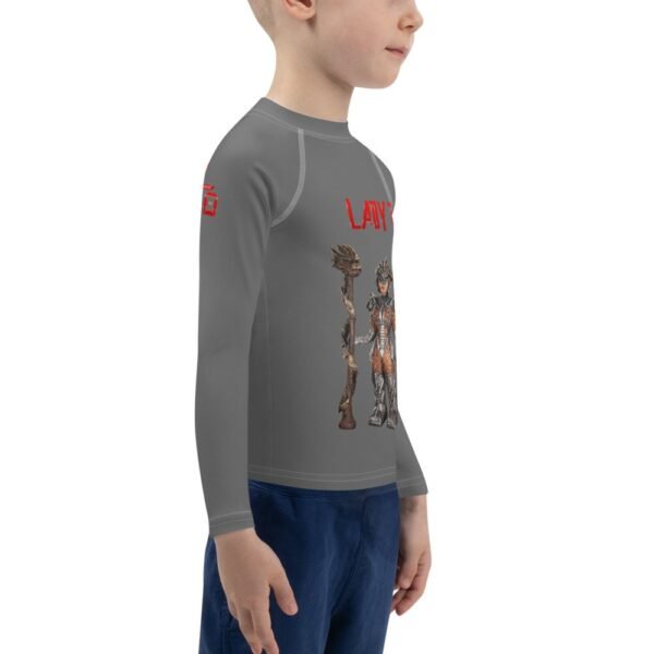 Lady O Kids Rash Guard - Grey - Image 4