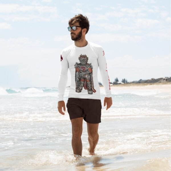 Dragon O Men's Rash Guard - White