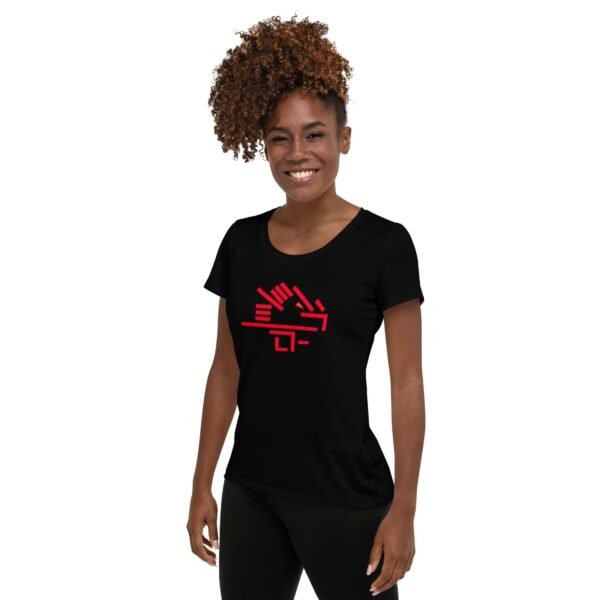 All-Over Print Women's Athletic T-shirt - Image 4