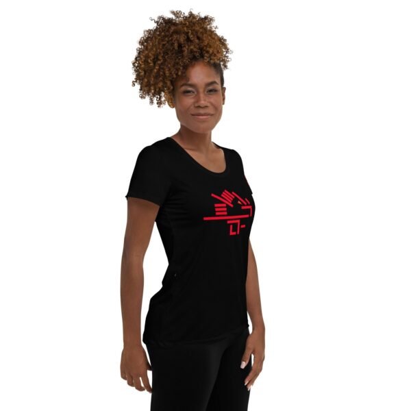 All-Over Print Women's Athletic T-shirt - Image 3
