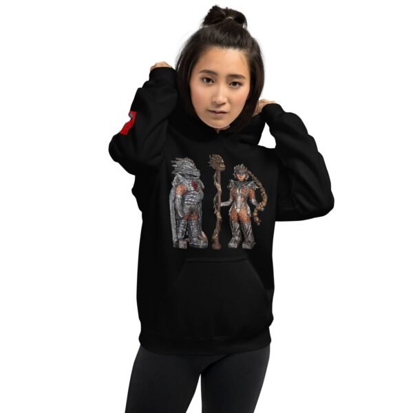Dragon O Lady O Hand sculpture Unisex Hoodie - Image 2
